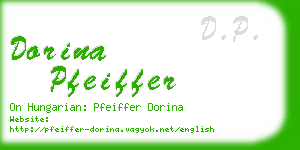 dorina pfeiffer business card